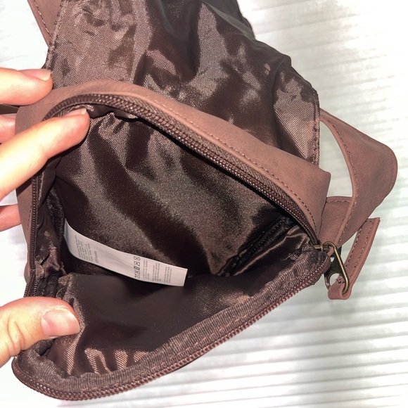 Rip Curl Brown Suede Crossbody Bag - Picture 3 of 4